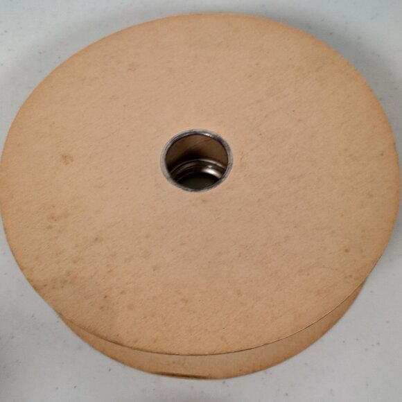 Vintage 1970s Ribbon Spool Pair Scotty Plaid Weather Proof Decorator Woven 1 3/8 - Picture 6 of 16